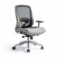 Sedia ergonomica da ufficio con rete grigia e braccioli regolabili 50 x 50 x 100cm